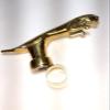1 Solid Brass Jaguar Head Handle Wooden Walking Stick Handmade Wooden Cane view 3