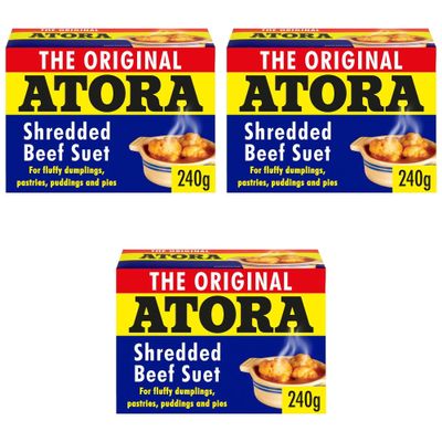 Atora Beef Suet 240g Pack of 3