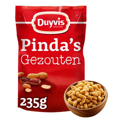 Duyvis Salted peanuts - 10 bags x 235 g