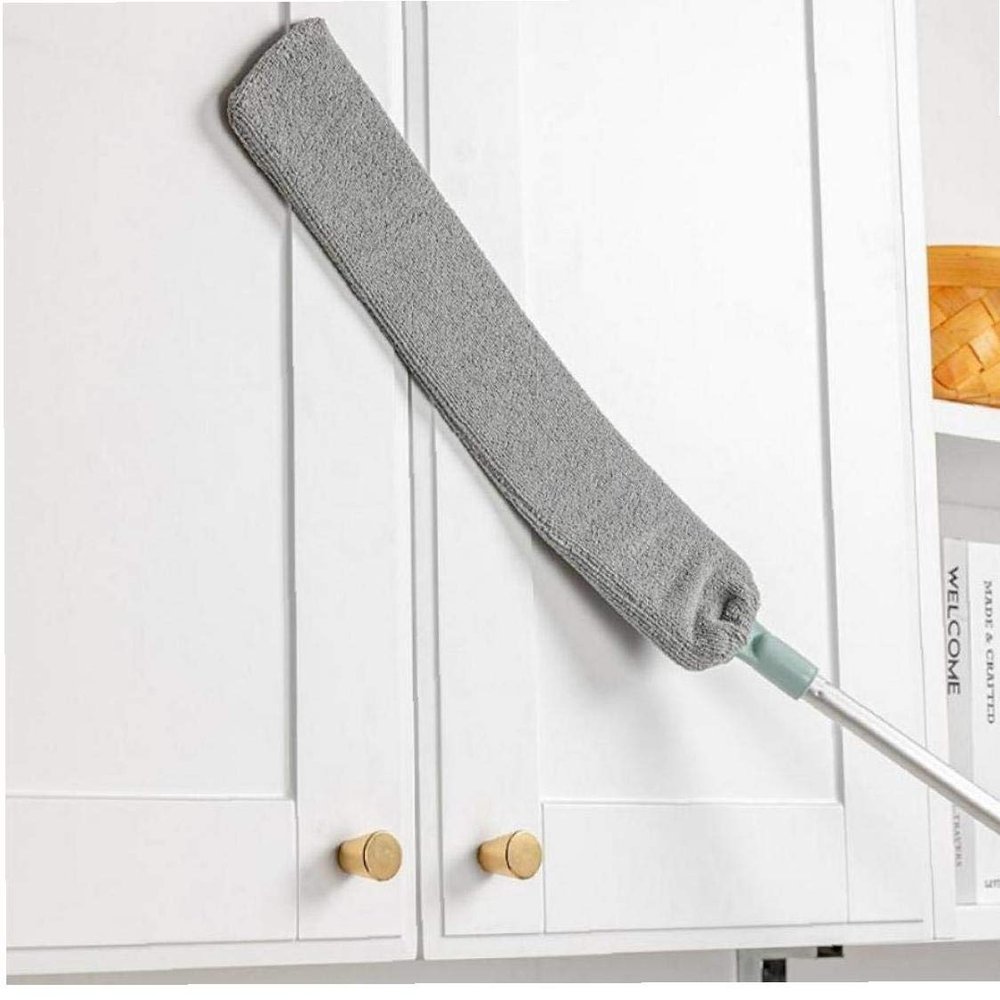 1pc Long Handle Dust Cleaner Brush, Telescopic Gap Dust Removal Brush Household Microfiber Duster, with Bendable Head - Wet or Dry Use