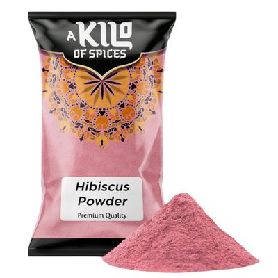 A Kilo of Spices | Hibiscus Flower Powder (10Kg) - Dried Petals Powder for Tea, Smoothies, Culinary Delights - Vibrant Red Color, Rich in Antioxidants | Refreshing Addition to Your Healthy Lifestyle
