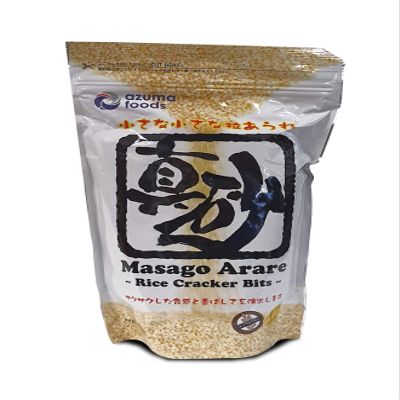 Rice Cracker Bits - Masago Arare 300g | Crunchy Japanese Rice Snack | Perfect for Soups, Salads & Snacking | Light, Crispy Texture | Authentic Japanese Flavor