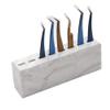 8 Slots Tweezers Stand Holder for Eyelash Extensions Marble White Make-up Tools Accessories Tweezer Display Stand for Eyelashes Extension Collecting view 1