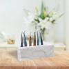 8 Slots Tweezers Stand Holder for Eyelash Extensions Marble White Make-up Tools Accessories Tweezer Display Stand for Eyelashes Extension Collecting view 3