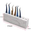 8 Slots Tweezers Stand Holder for Eyelash Extensions Marble White Make-up Tools Accessories Tweezer Display Stand for Eyelashes Extension Collecting view 4