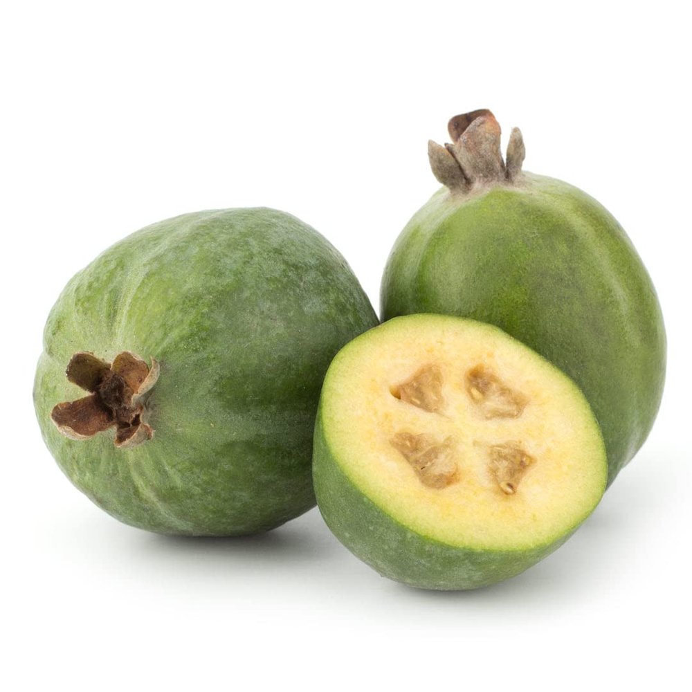 Fresh Feijoa/Pineapple Guava 1kg | Aromatic Tropical Fruit | SweetTangy Flavour for Snacking, Smoothies & Desserts