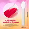 Calibrated Medicine Spoon for Kids - (Pack of 4) - 2 Tsp/10 mL Capacity Plastic Oral Liquid Dose Medication Graduated Dispenser view 2