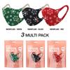 Basic Sense CHRISTMAS Copper Ion Infused Washable Reusable Face Coverings Masks Made In South Korea (Snowflake 3 Pack) view 2