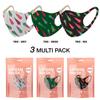 Basic Sense CHRISTMAS Copper Ion Infused Washable Reusable Face Coverings Masks Made In South Korea (Christmas Tree 3 pack) view 2