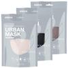 Basic Sense 3 Packs 100% Cotton Washable Reusable Skin Friendly Plain Face Coverings Masks (Grey 3 Pack) view 1