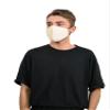 Basic Sense 3 Packs 100% Cotton Washable Reusable Skin Friendly Plain Face Coverings Masks (Black & White 3 Pack) view 3