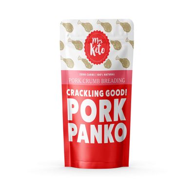 Pork Panko Breadcrumbs by Mrs. Keto  0g Carb Pork Crackling Crumbs | Carnivore Diet | Low Carb, High Protein, Gluten Free | 250g