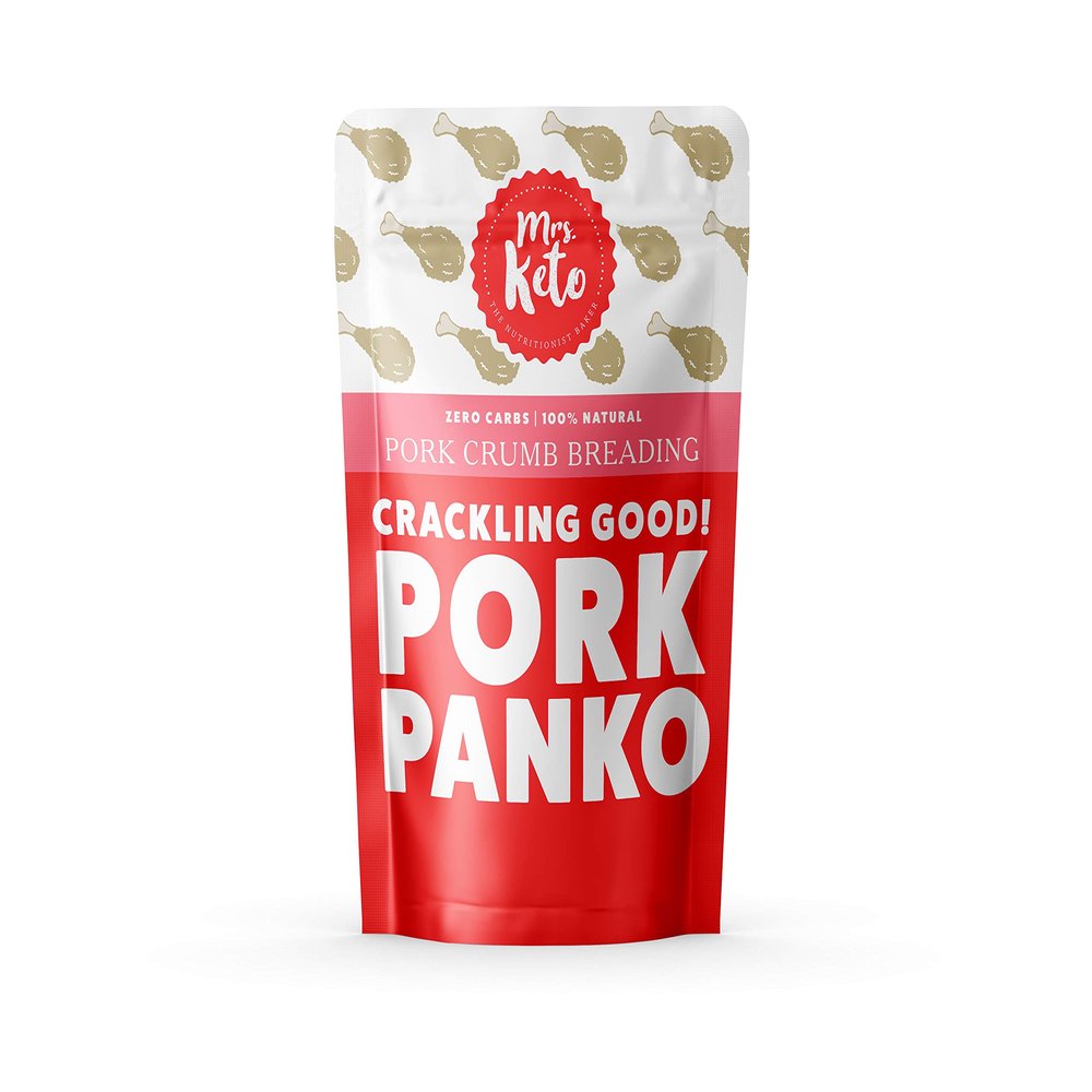 Pork Panko Breadcrumbs by Mrs. Keto  0g Carb Pork Crackling Crumbs | Carnivore Diet | Low Carb, High Protein, Gluten Free | 250g