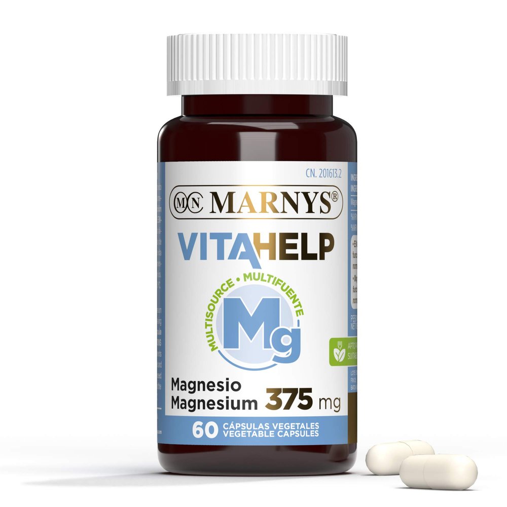 MARNYS MN812 VITAHELP MAGNESIO 375 mg 60 Cap, Plastic, Essential