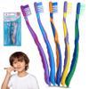 Kids Manual Toothbrushes, 5PK Gentle Extra Soft Bristles, Kids Toothbrushes, Soft Toothbrush for Kids Adults, Travel Essentials for Kids Ages 3+ Years | Mixed Colour view 1