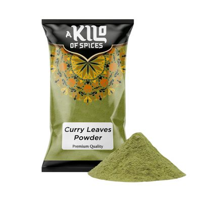 A Kilo Of Spices | Curry Leaves Powder 10 Kg | 100% Pure Ground Dried Curry Leaves Powder for Seasoning | Naturally dehydrated For Authentic South Indian and Sri Lankan Cuisine