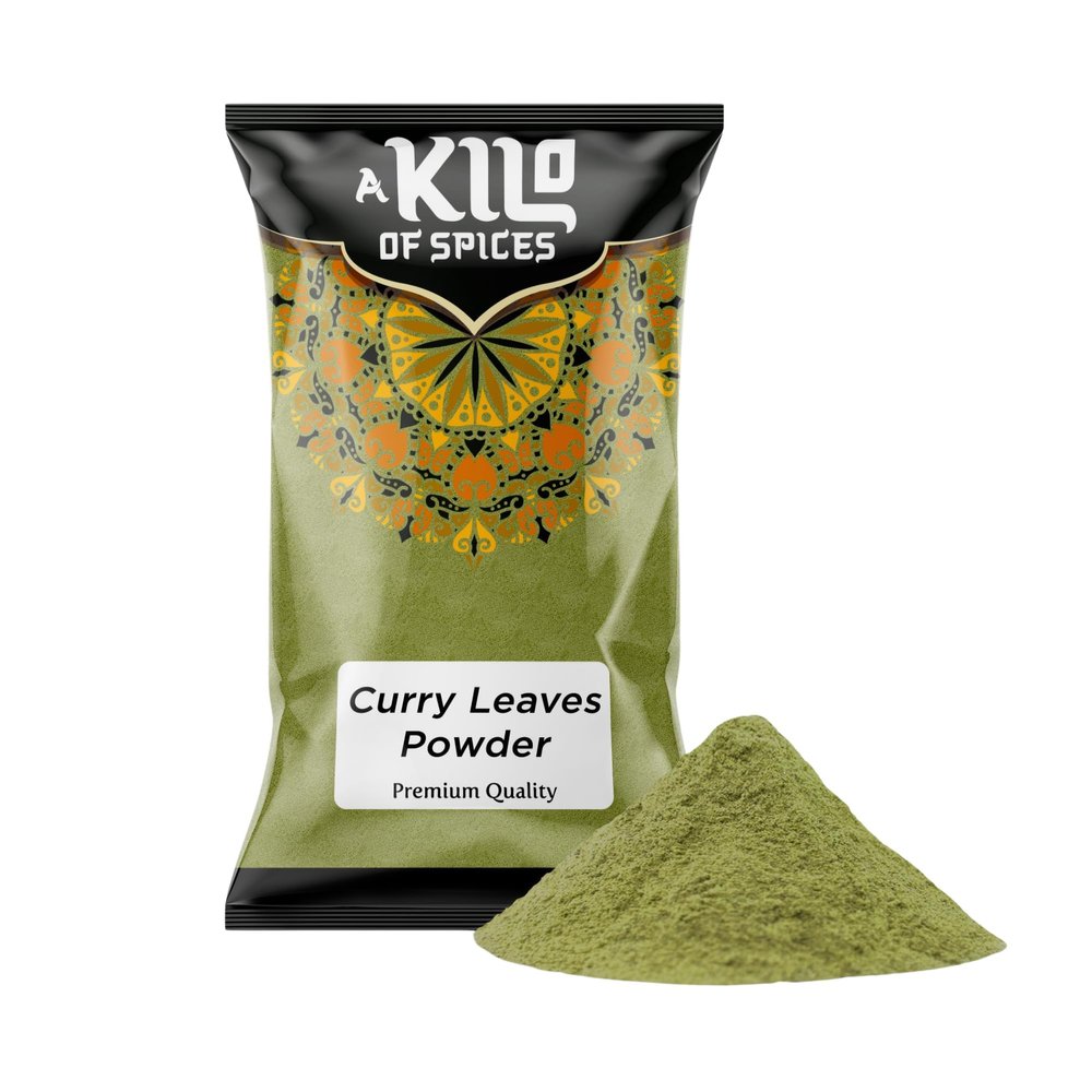 A Kilo Of Spices | Curry Leaves Powder 10 Kg | 100% Pure Ground Dried Curry Leaves Powder for Seasoning | Naturally dehydrated For Authentic South Indian and Sri Lankan Cuisine
