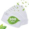 200Pack PM 2.5 Activated Carbon Filter | Adults Mouth Mask Filters | Replaceable Anti Haze Filter Paper | Breathing Insert Protective Mask | Meltblown Non-Woven Cloth 5 Layers Filters A view 1