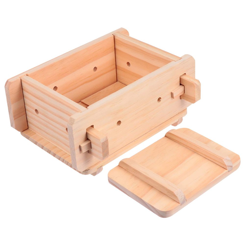 BESTonZON Tofu Wood Mold Frame Homemade Tofu Press Mold Making Box for Kitchen Utensils Use
