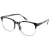 Eyekepper Reading Glasses Women Men Design Semi-rim Readers Eyeglasses - Transparent/Tortoise +3.00 view 1
