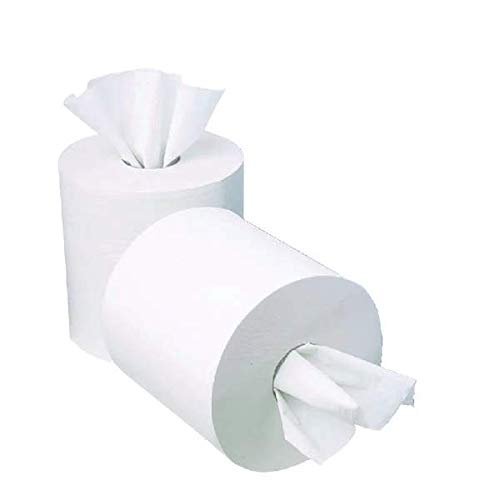 2Work 1-Ply Mini Centrefeed Roll 120m White (Pack of 12) KF03784