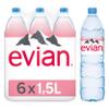 Evian Mineral water 6 PET bottles x 1.5 litres. view 2