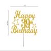 39 Birthday Cake Topper Gold Glitter, Party Decoration Ideas, Premium Quality, Sturdy Doubled Sided Glitter, Acrylic Stick. Made in USA (39th) view 2