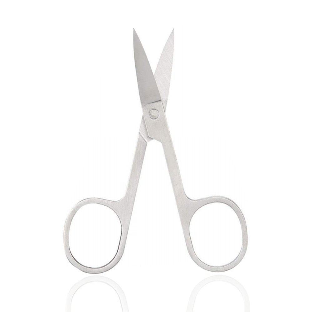 Small Eyerbow Scissors Stainless Steel Facial Hair Grooming Beauty Tool Eyebrows Beard Eyelashes Scissors for Mustache Eyebrow Eyelash Beard Trimming