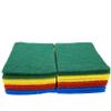 16 Coloured Scouring Pads | 2 Packs of 8 Sponges | Flat Scouring Pad Classic Cleaning Sponge & Scourer Pads view 1