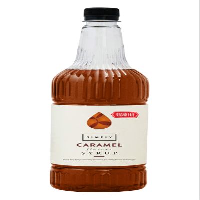 Simply Sugar Free Caramel Syrup, Low Calorie, Vegan & Nut Free Flavoured Syrup for Coffee, Cocktails & Baking (1 Litre)