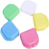 5pcs Retainer Case Mouth Guard Case Orthodontic Dental Retainer Box Denture Storage Container with Vent Holes view 1
