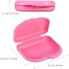 5pcs Retainer Case Mouth Guard Case Orthodontic Dental Retainer Box Denture Storage Container with Vent Holes view 4