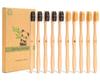 Goaycer Bamboo Toothbrushes -Medium Manual Toothbrush - Eco Wooden Tooth Brush Multipack -10 Pack view 1