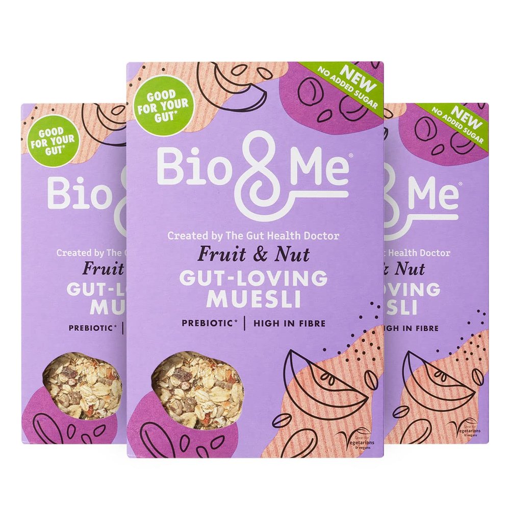 Bio&Me: Fruit & Nut Muesli 3-Pack (3 x 450g) / Vegan, No added sugar, Gut loving