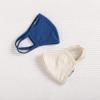 2PACK TAMBOOS WASHABLE & REUSABLE_CLOTH_MASK Eco Breathable Soft BambooCotton (NaturalBeige DeepBlue, Child(6-12years)) view 2