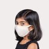 2PACK TAMBOOS WASHABLE & REUSABLE_CLOTH_MASK Eco Breathable Soft BambooCotton (NaturalBeige DeepBlue, Child(6-12years)) view 3