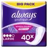 Always Dailies Panty Liners, Profresh, Large, 160 Liners (40 x 4 Packs), Odour Neutraliser, Soft and Discreet view 2