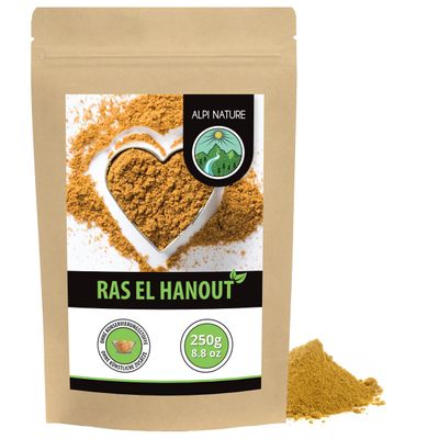 Alpi Nature Ras El Hanout 250g 8.8 oz, Ras El Hanout Spice Mix, Moroccan Spice for Cooking
