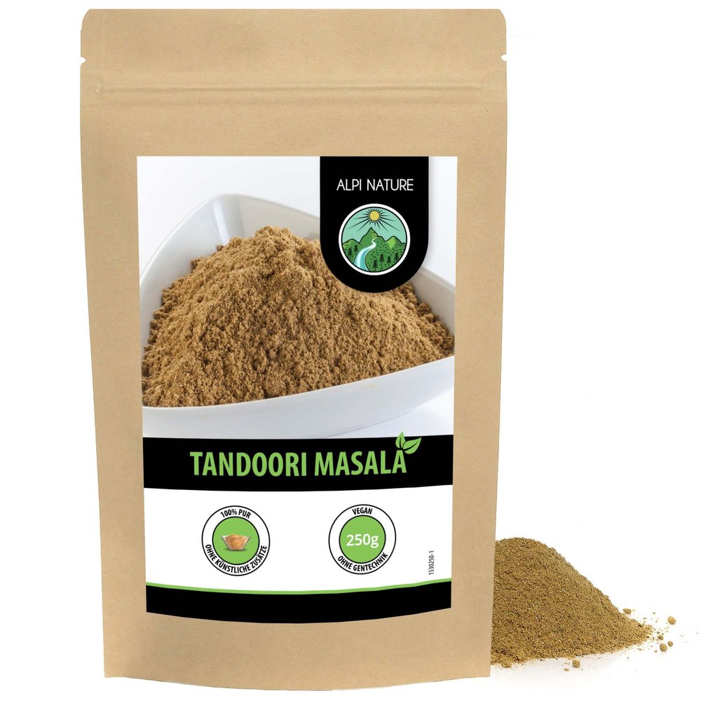 Alpi Nature Tandoori Masala Powder 250g 8.8 oz, Tandoori Powder Spice Mix, Indian Spices