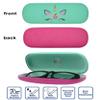 [4 PACK / 3 PACK], JAVOedge Printed Pattern Durable Hard Clamshell Eyeglass Case with Bonus Microfiber Cloth, Unicorn - Style C, 4 Pack view 2