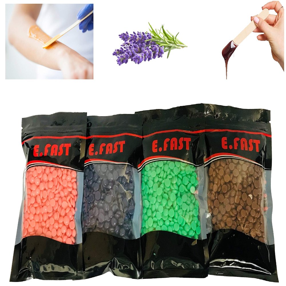 2 Packs of Professional 100g Hard Wax for Full body, Face, Eyebrow, Underarm, Brazilian Bikini Hair Removal Wax, Premium and Gentle Hot Wax (CHOCOLATE)