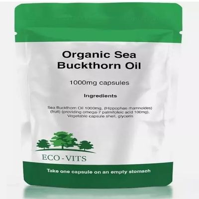 Organic Sea Buckthorn Oil 1000mg 365 Capsules Rich in Omega 7 Hair Skin