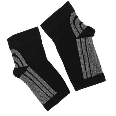 03 Foot Sleeves, Heel Brace, Antiodor Closefitting Foot Protective Sleeve, Comfortable for Women Men Cycling Marathon(M)