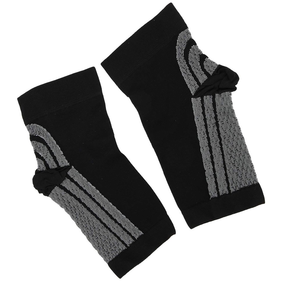 03 Foot Sleeves, Heel Brace, Antiodor Closefitting Foot Protective Sleeve, Comfortable for Women Men Cycling Marathon(M)