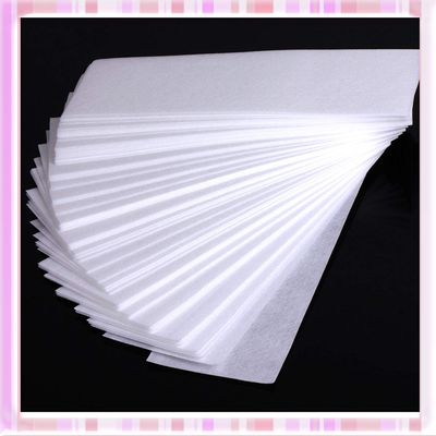 80Pcs Professional Hair Removal Wax Strips Nonwoven Fabric Depilatory Wax Paper Nail Hair Removal Paper Nail Supplies White Excellent Quality and Popular