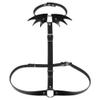 KHDFYER Women Lingerie Sexy Angel Wings Leather Harness Body Chain Women Beach Collar Waist Shoulder Necklace-Black_M view 1
