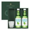 Lotte Chum Churum SOONHARI Soju Gift Box Set - Green Grape Flavour 12% Alc/vol 350ml (Pack of 2) view 1