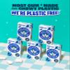 Milliways Mighty Mint Chewing Gum, Plastic Free, Sugar Free, Aspartame Free, Natural | 12 Packs of 10 Pieces (120 Pieces Total) | Xylitol, Plant-Based, Biodegradable view 2