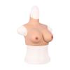 Realistic Breast Fake Silicone Boobs Cotton High Collar for Crossdressers Transgender C Cup view 2