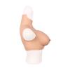 Realistic Breast Fake Silicone Boobs Cotton High Collar for Crossdressers Transgender C Cup view 3